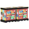 vidaXL Нощен шкаф с чекмедже 2 pcs Многоцветен 40 x 35 x 45 см