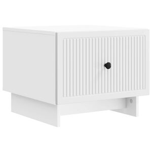 vidaXL Масичка за кафе Бяло 49 x 50 x 40 см Инженерна дървесина