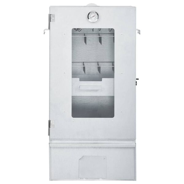 vidaXL Барбекю пещ димогенератор за студено пушене поцинкована стомана