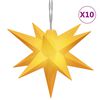 vidaXL Коледна лампички, 10 LED, жълти, 10 см