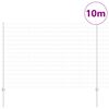 vidaXL Ограда с пост Сребрист 1,5 x 10 m Стомана