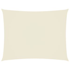 vidaXL Сенник платно, плат "Оксфорд", правоъгълно, 4x6 м, кремаво