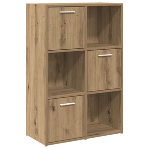 vidaXL Рафт за книги Artisan Дъб 60,5x30x90 cm Инженерна дървесина