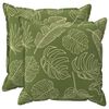 vidaXL Калъфка за възглавница 2 бр. HOUTEN Дизайн с листа 55 x 55 см