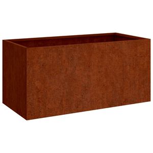 vidaXL Кашпа, 62x40x39 см, кортенова стомана