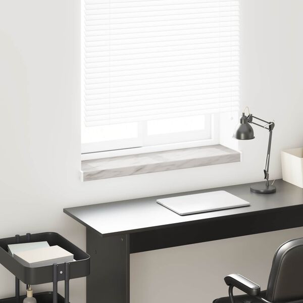 vidaXL Перваз за прозорец Мраморно текст -енуре 60 х 20 х 4,5 см ПВЦ