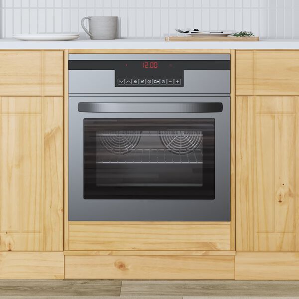 vidaXL За шкафове SKI Кехлибарен 60 x 46 x 81 см Солидно борово дърво