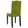vidaXL Трапезни столове, 2 бр, светлозелени, кадифе