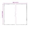 vidaXL Платно с детайли Прозрачен 4 x 8 m Полиетилен