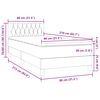 vidaXL Box Spring легло с матрак Тъмнозелено 80x210 cm Кадифе