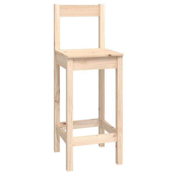 vidaXL Бар комплект от 9 части, масивна борова дървесина