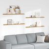 vidaXL Стенен рафт с рафт 4 pcs Бежово 115 x 9 x 3 cm Инженерно дърво