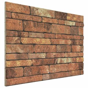 vidaXL Стенни панели 10 бр. 100 x 50 cm Кафяв и бял EPS пяна