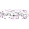 vidaXL Комплект дивани за открито 8 pcs Натурален и Бежов