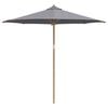 vidaXL Градински парасол Тъмен сив &Oslash; 270 x 260 см бамбук