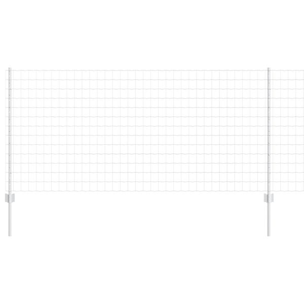 vidaXL Ограда с пост Сребрист 1 x 25 m Стомана