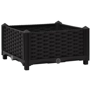 vidaXL Повдигната леха, 40x40x23 см, полипропилен