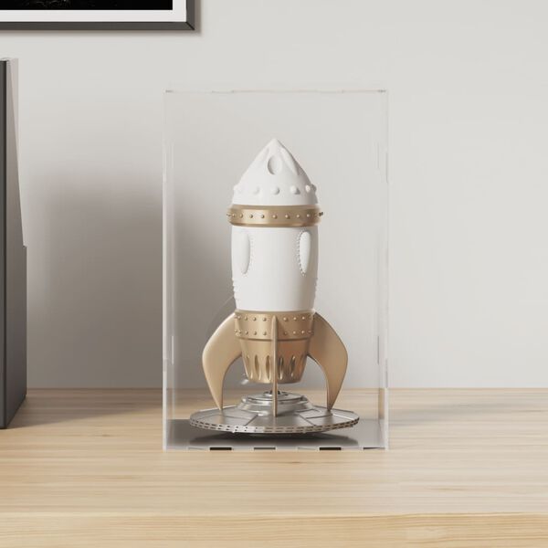 vidaXL Кутия за показване, прозрачна, 14x14x22 см, акрил