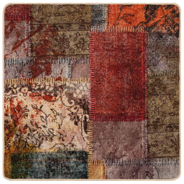 vidaXL Каса за килим MARSA Многоцветен 100 x 100 cm Полиестер и PVC