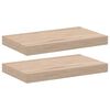 vidaXL Рафтове за стена, 2 бр, 40x23,5x4 см, инженерна дървесина