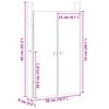 vidaXL Кухненска врата MEPPEL 2 pcs Бяло 50 x 9 x 82 см
