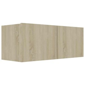 vidaXL ТВ шкаф, дъб сонома, 80x30x30 см, инженерно дърво