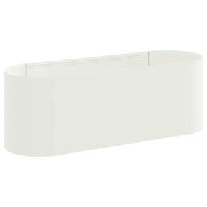 vidaXL Вдигната леха за градина Бяло 120 x 40 x 40 см