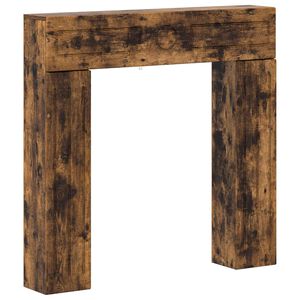 vidaXL Рамка за камина Опушен дъб 102 x 18 x 100,5 см