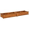 vidaXL Градинска повдигната леха, акациево дърво, 200x50x25 см