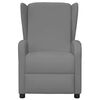vidaXL Wingback електрически масажен стол, сив, изкуствена кожа