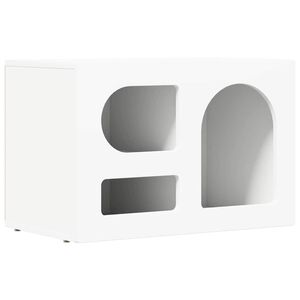 vidaXL ТВ шкаф Бяло 60 x 35 x 40 см Инженерно дърво