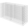 vidaXL Габион повдигната леха, поцинкована стомана, 180x50x100 cм