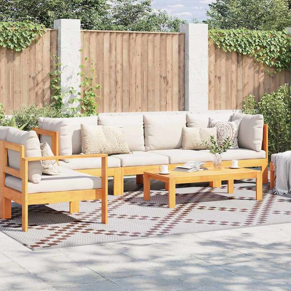 vidaXL Външен килим ARAKIL Кафяво и бяло 300 x 400 cm ПП