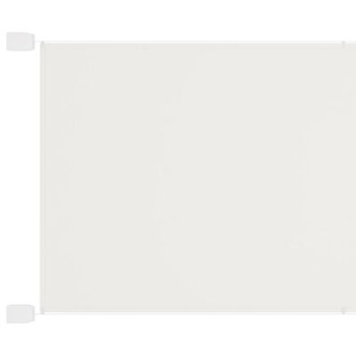 vidaXL Вертикален сенник, бял, 100x360 см, оксфорд плат