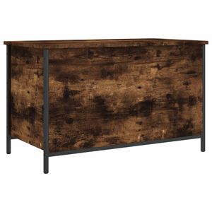 vidaXL Пейка за съхранение, опушен дъб, 80x42,5x50 см, инженерно дърво