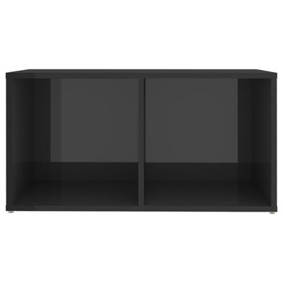 vidaXL ТВ шкафове, 4 бр, сив гланц, 72x35x36,5 см, ПДЧ