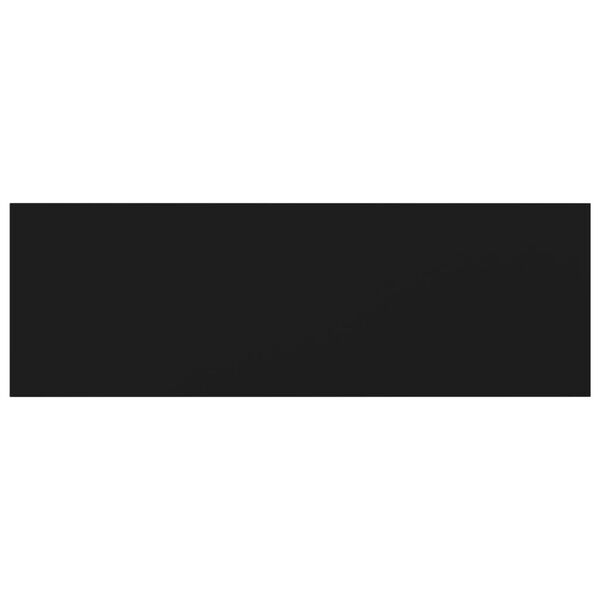 vidaXL Рафтове за етажерка, 8 бр, черни, 60x20x1,5 см, ПДЧ