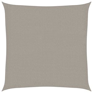 vidaXL Платно-сенник, 160 г/м&sup2;, квадратна, светлосив, 2x2 м, HDPE