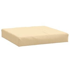 vidaXL Палетна възглавница, меланж бежови, 60x60x9,5 см, плат