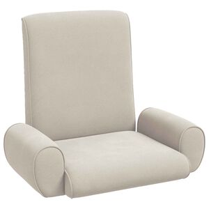 vidaXL Подово кресло Оатмил 68 x 51 x 56 см Гранчест велур