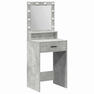 vidaXL Тоалетка Циментено сиво 50 x 41 x 135 см Инженерна дървесина