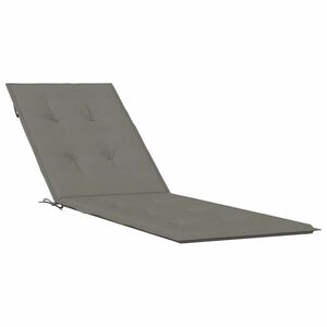 vidaXL Възглавница за стол шезлонг меланж тъмносива (75+105) x 50 x 4 см