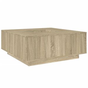 vidaXL Кафе маса, дъб сонома, 100x100x40 см, инженерно дърво