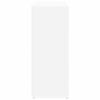 vidaXL Сайдборд, бял, 60x30x75 см, инженерно дърво
