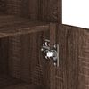 vidaXL Сайдборд, кафяв дъб, 73,5x35x75 см, инженерно дърво