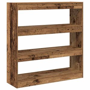 vidaXL Шкаф за книги 3 нива 100 x 30 x 103 см Инженерна дървесина