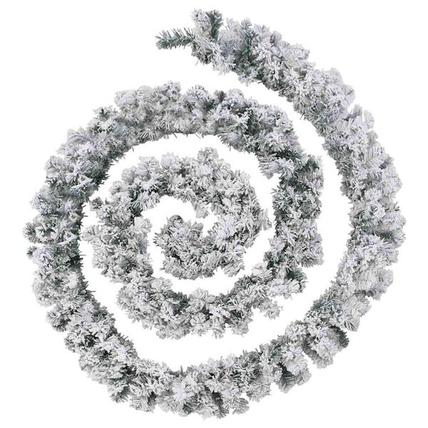 vidaXL Коледна гирлянда с LED светлини, зелена, 5 м, PVC