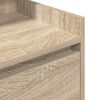vidaXL Нощно шкафче с 2 чекмеджета, дъб сонома, 38x34x80 см