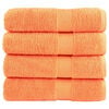vidaXL Премиум хавлиени кърпи SOLUND 4 бр зелени 100x150см 600 gsm