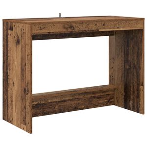 vidaXL Легло с бюро Старо дърво Инженерна дървесина 100 x 45 x 75 cm